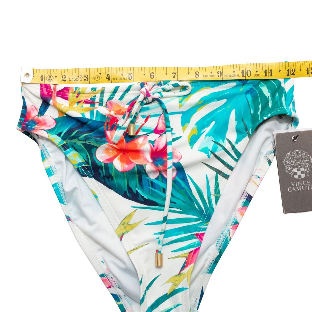 Vince Camuto Women's XS Tropicana Floral High Waist Swim Bottom Bikini New NWT - Picture 2 of 6